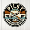Personalized Pilot Lounge Metal Sign – Vintage Aircraft Design, Perfect Custom Gift for Aviation Enthusiasts - Image 1