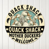 Personalized "Quack Shack" Metal Sign - Custom Duck-Themed Decor for Home, Garden, and Gift-Giving - Image 1