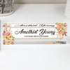 Personalized Floral Acrylic Desk Nameplate - Elegant Custom Gift for Office Decor, Moms, and Customer Service Managers - Image 1