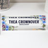 Personalized Floral Acrylic Desk Name Block - Custom Office Decor & Unique Gift for Professionals - Image 1