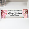 Personalized Floral Acrylic Desk Block - Custom Name Plate for Graphic Designers - Elegant Office Decor and Gift - Image 1