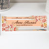 Personalized Floral Acrylic Desk Name Plate - Custom Office Decor and Unique Gift for Sales Representatives - Image 1