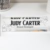 Personalized Acrylic Desk Name Plate with Floral Design - Custom Office Decor for Brand Strategists and Professionals - Image 1