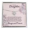 Personalized Daughter Necklace with Inspirational Message Card – Sterling Silver Knot Pendant for Special Occasions - Image 1