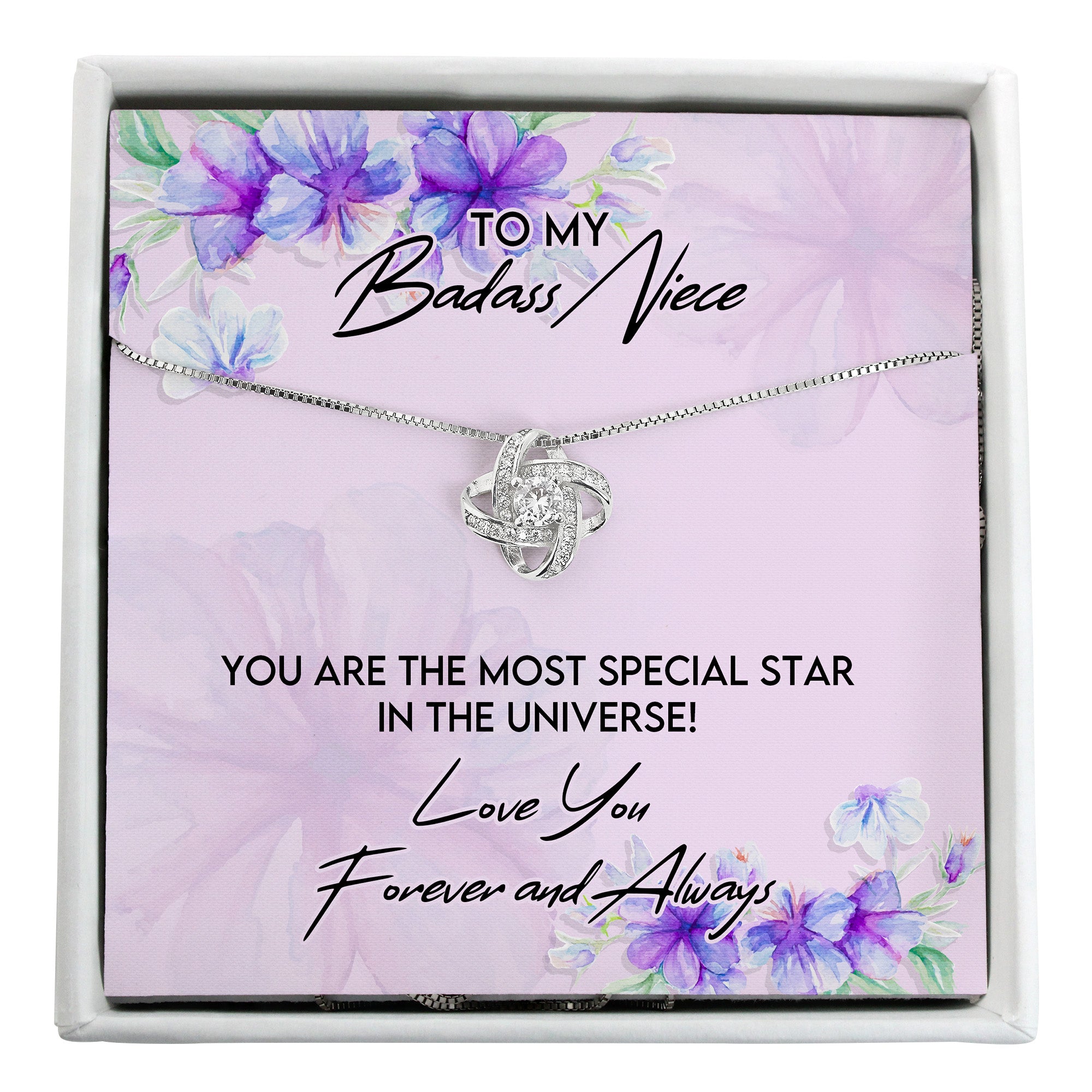 Personalized Badass Niece Necklace Gift with Inspirational Message Card - Handmade with Love and Quality Craftsmanship - Image 1