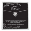 Elegant Sister Infinity Necklace with Heartfelt Message Card - Personalized Gift for Unbreakable Bonds - Image 1