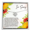 Personalized "I'm Sorry" Necklace with Heartfelt Message Card - Premium Quality & Elegant Design for Apology Gifts - Image 1