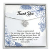 Elegant Personalized Thank You Necklace with Heartfelt Message Card - Perfect Gift for Loved Ones - Image 1