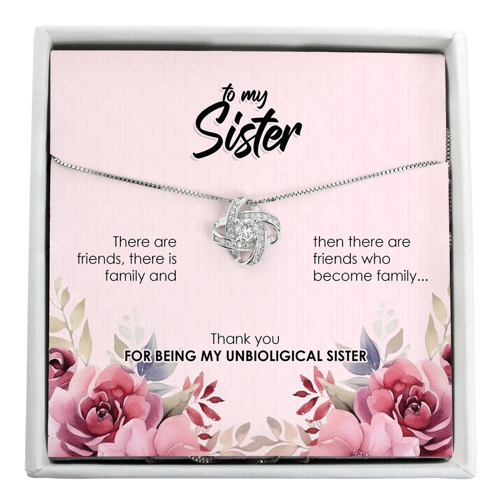 Beautiful Handmade Message Card Necklace for Sisters – Personalized Friendship Gift with Elegant Floral Design - Image 1