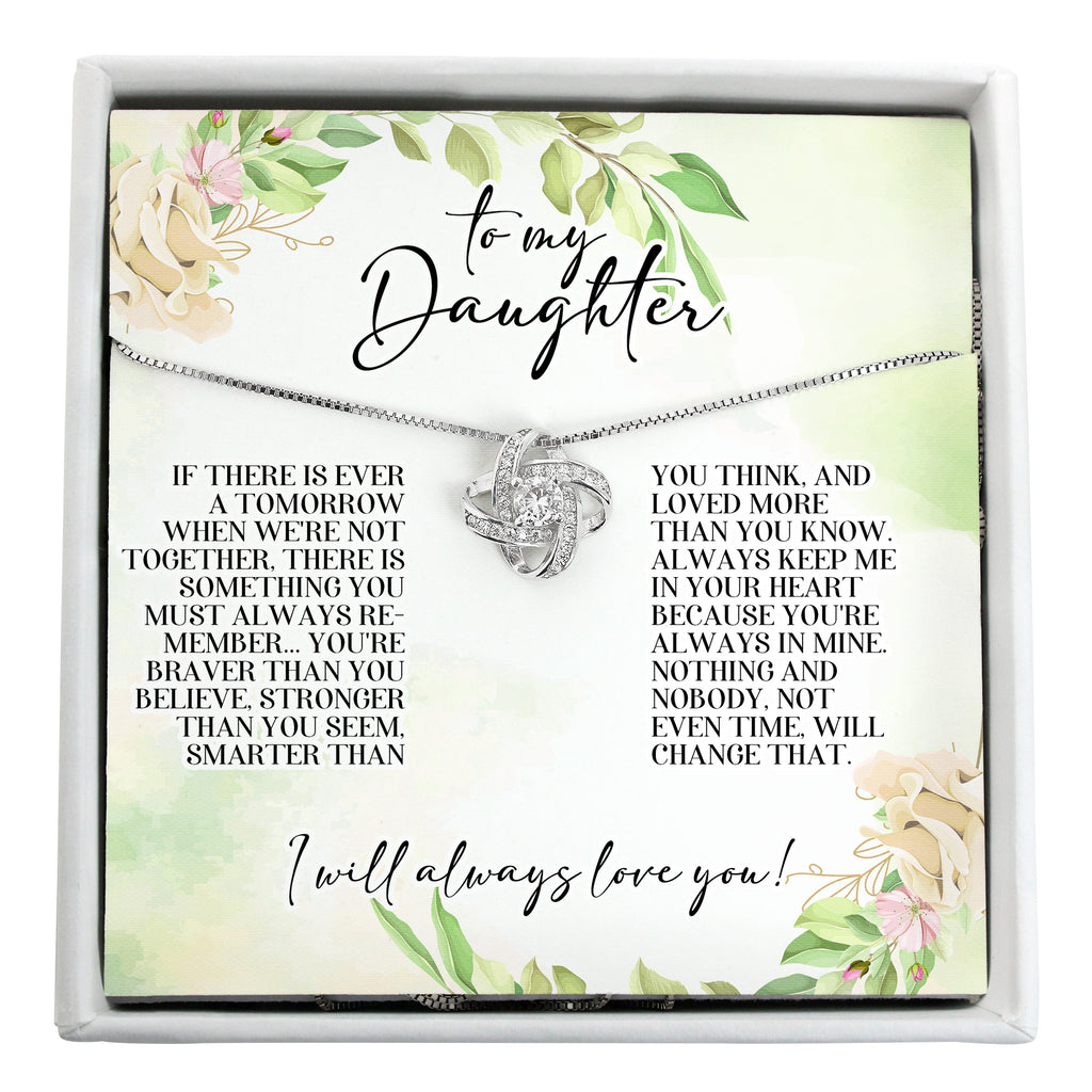 Heartfelt "To My Daughter" Necklace - Personalized Gift with Inspirational Message Card for Mother's Day, Birthdays, and Special Occasions - Image 1