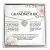 Personalized Christmas Necklace for Grandmother - Heartfelt Handmade Gift with Elegant Pendant and Message Card for Special Occasions - Image 1