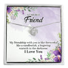 Personalized Sterling Silver Necklace with Message Card for Best Friend – Handcrafted Sentimental Jewelry Gift - Image 1
