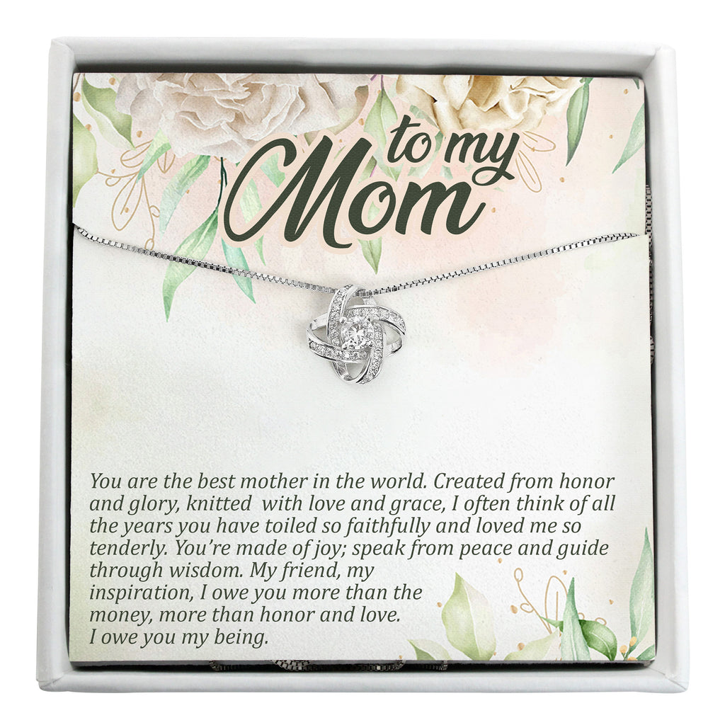 Elegant Personalized Necklace for Mom with Heartfelt Message Card – Perfect Gift for Mother's Day, Birthday, or Just Because - Image 1
