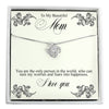Elegant Personalized Necklace for Mom – Handmade Sterling Silver with Heartfelt Message Card – Perfect Mother's Day or Birthday Gift - Image 1