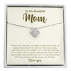 Heartfelt Mom Message Card Necklace - Personalized Silver Pendant for Mother's Day, Birthday, or Just Because - Image 1