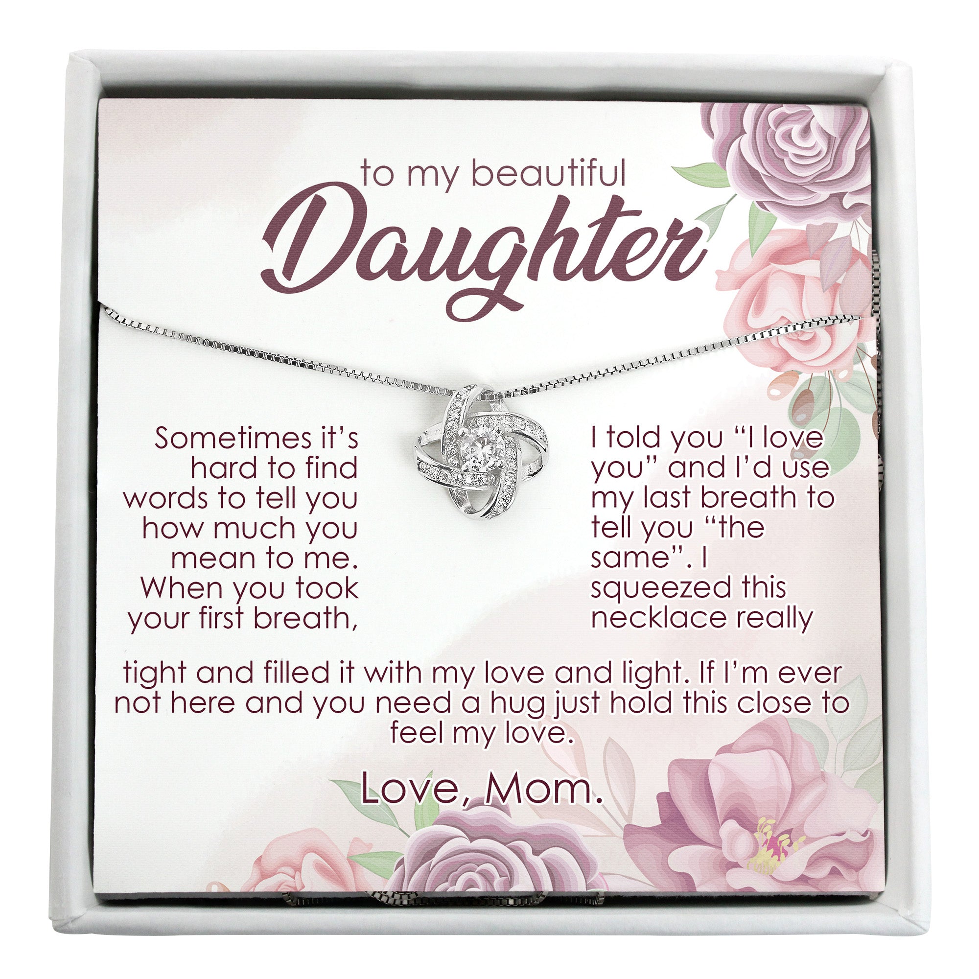 Elegant Personalized Necklace for Daughter – Thoughtful Gift with Heartfelt Message and Premium Craftsmanship - Image 1
