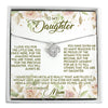 Elegant Personalized Necklace Gift for Daughter from Mom with Heartfelt Message Card - Ideal for Birthdays, Graduations, and Special Occasions - Image 1