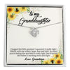 Personalized "To My Granddaughter" Necklace with Inspirational Message and Sunflower Design – Perfect Gift for Special Occasions - Image 1