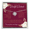 Personalized "To My Beautiful Soulmate" Necklace with Love Knot Pendant - Sterling Silver Jewelry for Special Occasions - Image 1