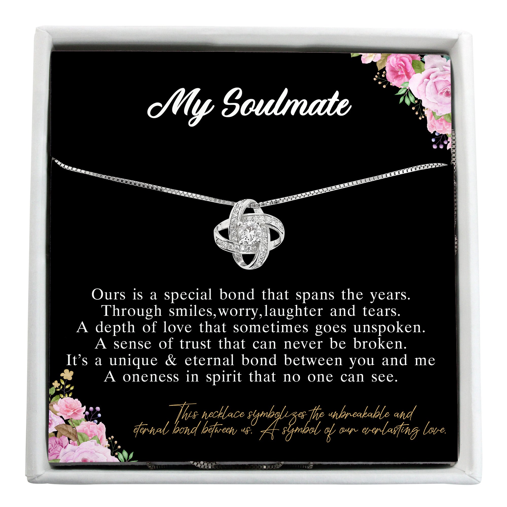 Personalized Soulmate Necklace with Message Card - Exquisite Craftsmanship and Emotional Connection for a Truly Unique Gift - Image 1