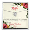 Personalized Message Card Necklace for Future Wife - Elegant Gift for Valentine's Day with Sentimental Jewelry Design - Image 1