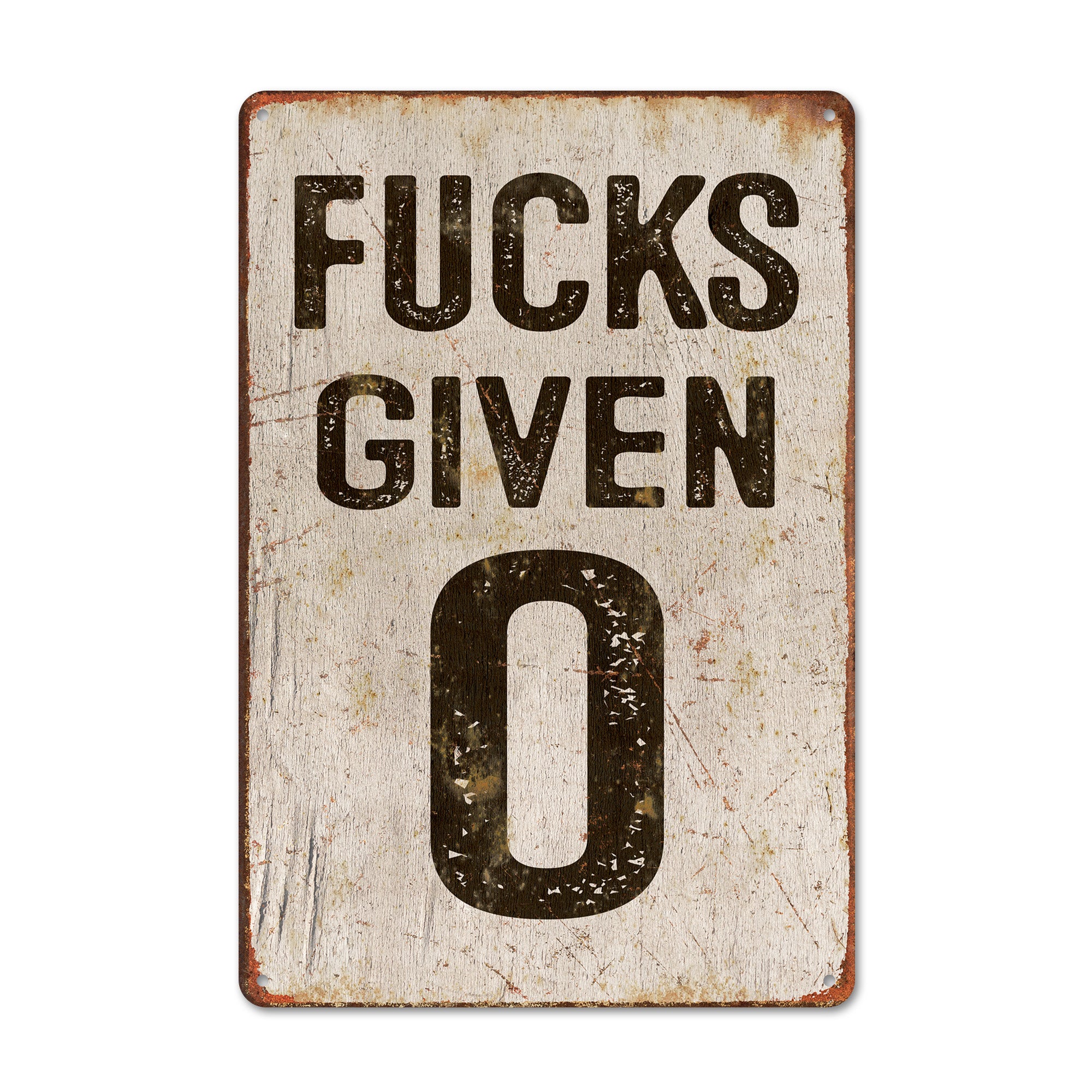 Personalized Vintage Metal Sign - Humor & Attitude - Customizable Gift for Home, Office, or Man Cave Décor - Image 1