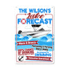 Personalized Wilson's Lake Forecast Metal Sign - Custom Nautical Decor Gift for Lake Lovers - Image 1