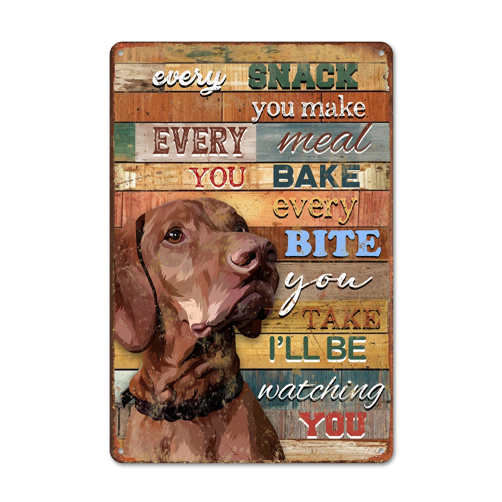 Personalized Dog Lover's Metal Sign - Custom Kitchen Decor, Rustic Home Art, Ideal Gift for Pet Owners and Dog Enthusiasts - Image 1