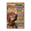 Personalized Dog Lover's Metal Sign - Custom Kitchen Decor, Rustic Home Art, Ideal Gift for Pet Owners and Dog Enthusiasts - Image 1