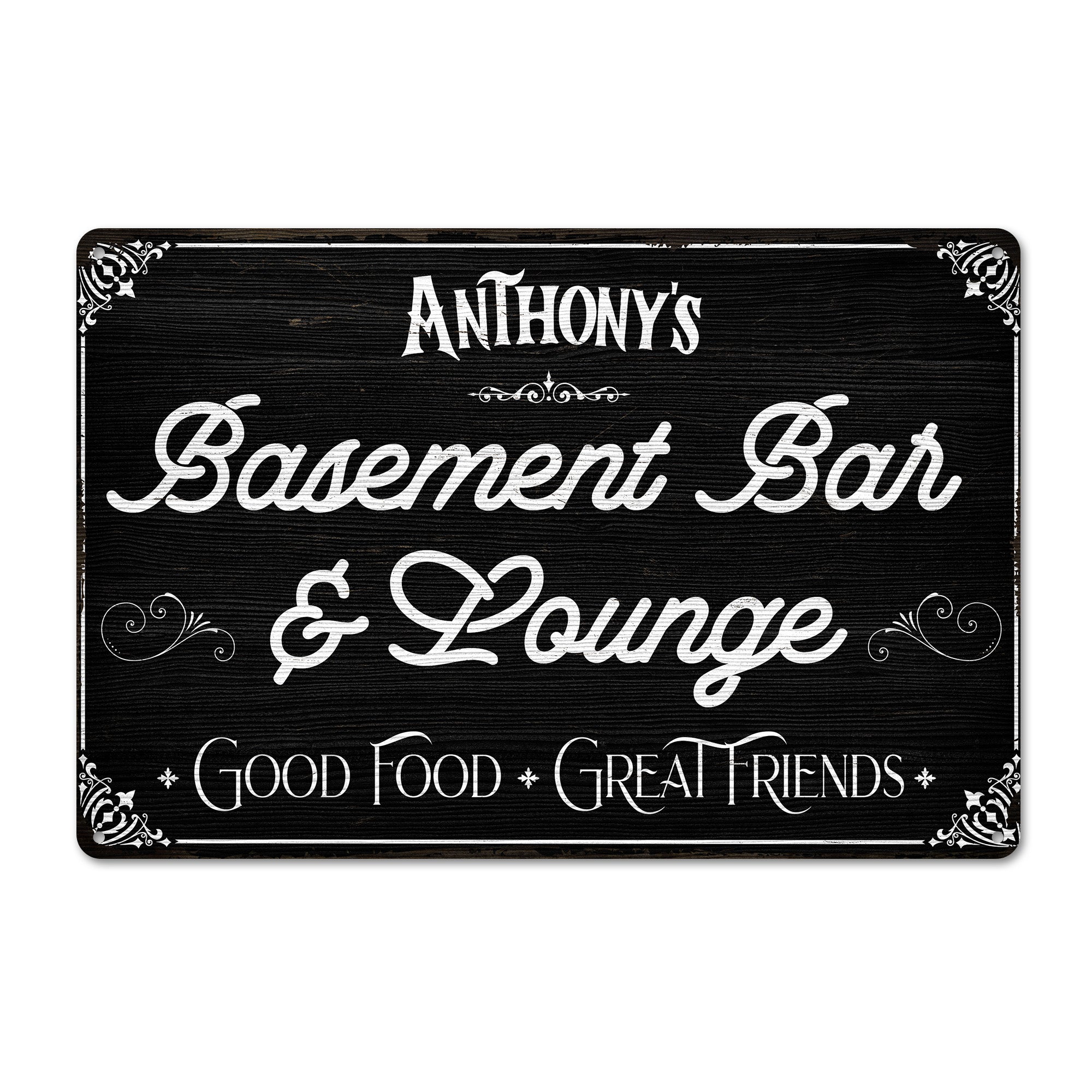 Personalized Metal Basement Bar & Lounge Sign – Customizable Home Decor for the Ultimate Entertainer's Haven - Image 1