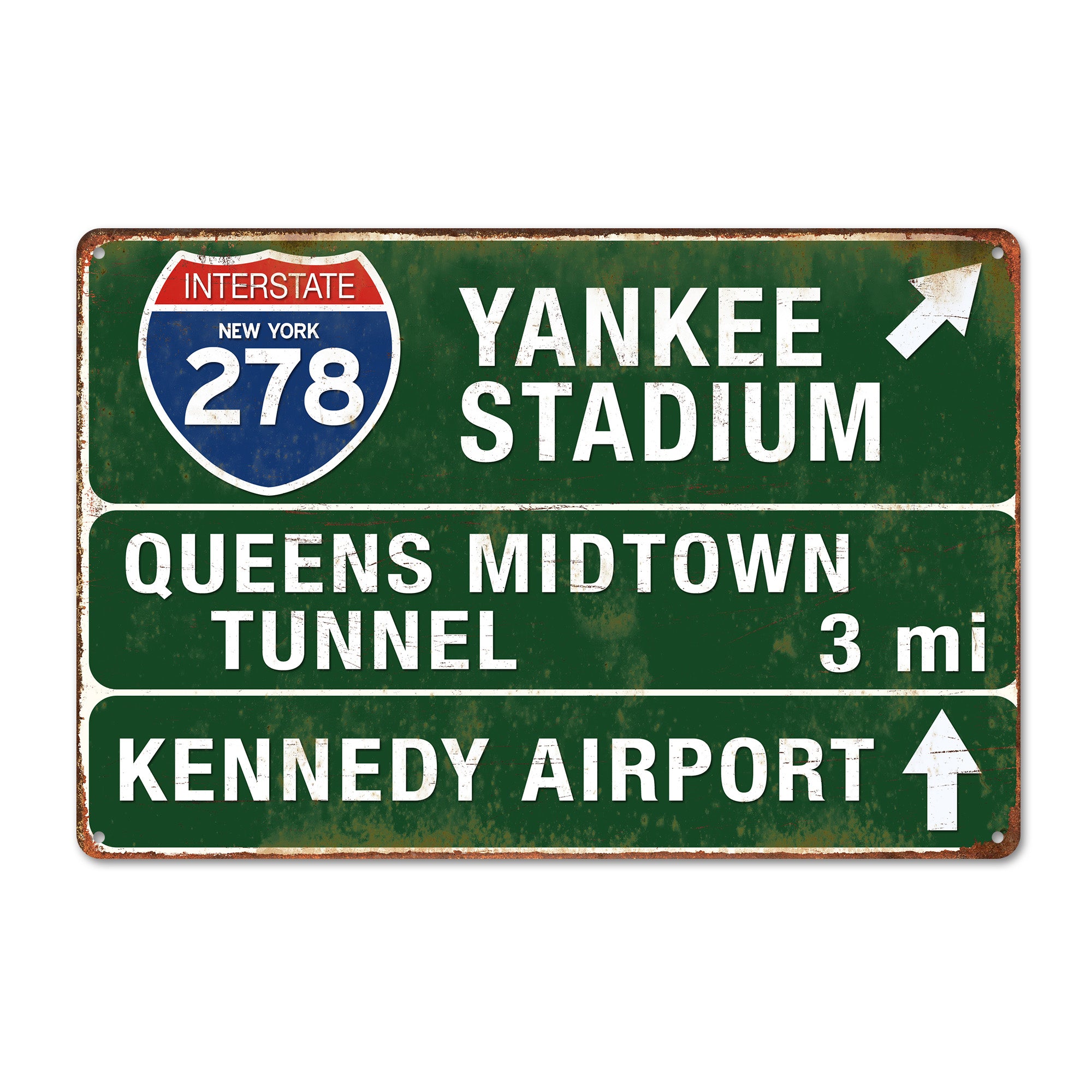 Personalized Vintage Style Metal Sign for Home Decor - Interstate 278 New York Route Design - Custom Gift for Travel Enthusiasts - Image 1