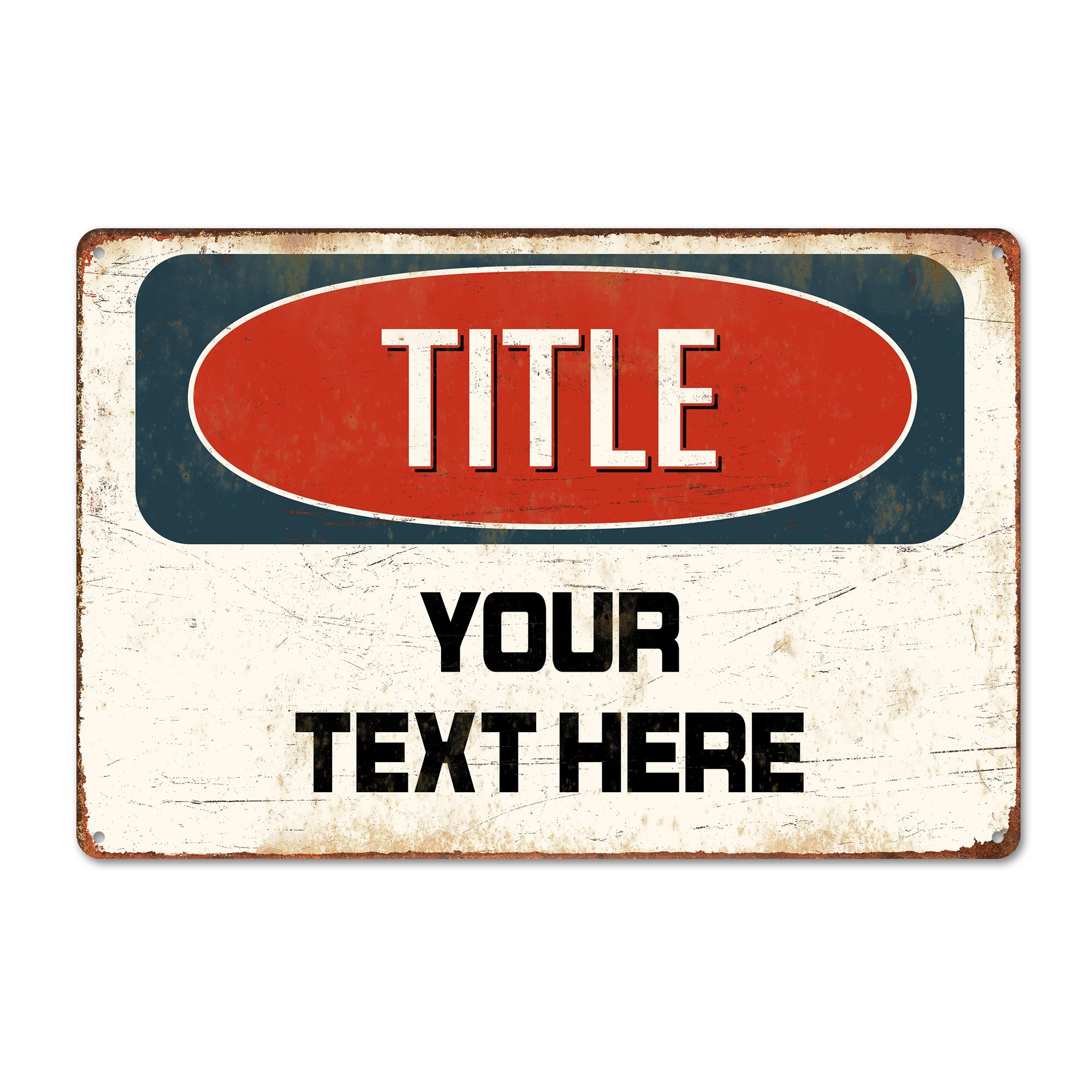 Personalized Vintage-Style Metal Sign – Customizable Retro Decor for Home, Bar, or Gifts - Image 1