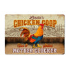 Personalized Rustic Metal Chicken Coop Sign - Custom Name Decor for Farmhouse Charm and Unique Gift Gifting - Image 1