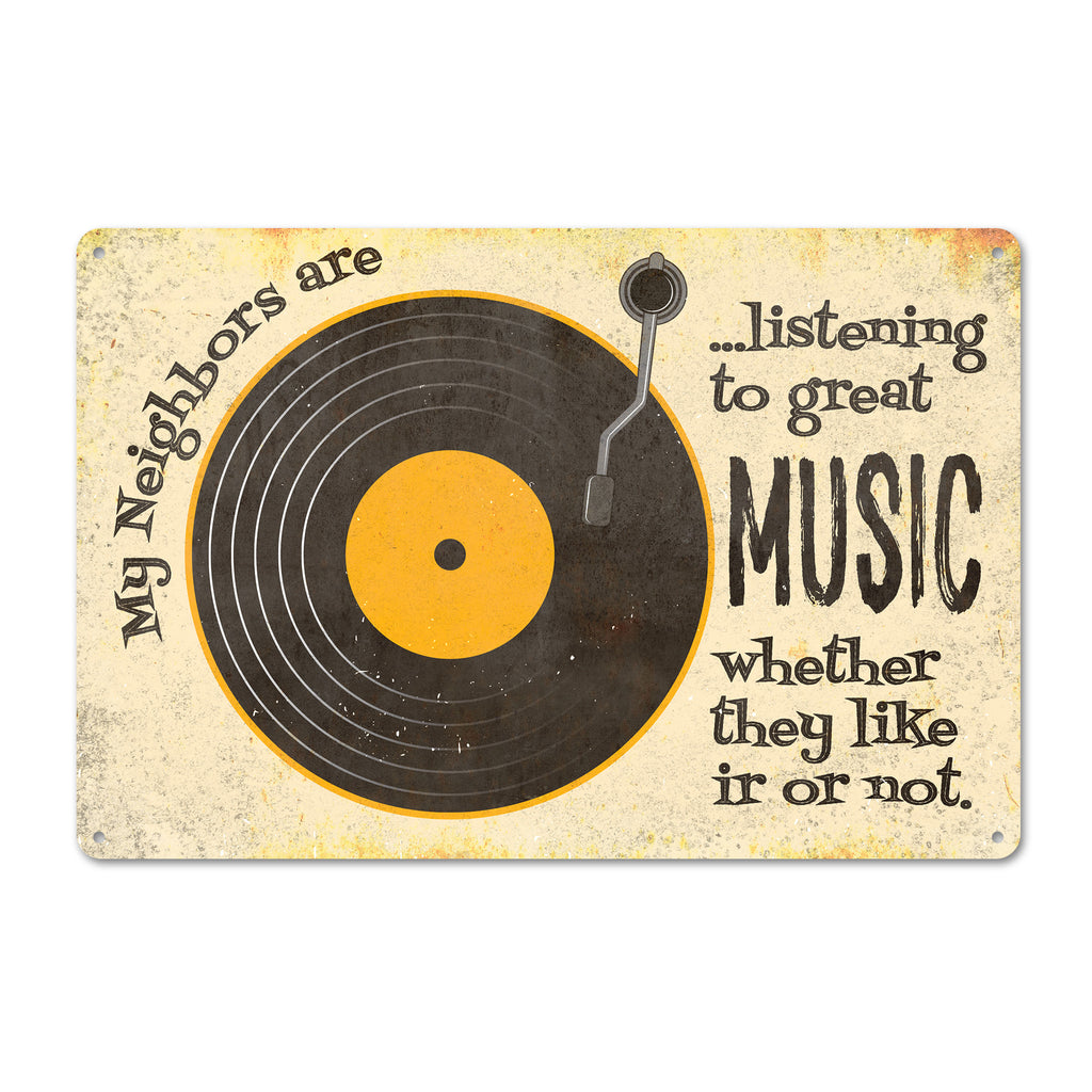 Personalized Retro Record Player Metal Sign - Unique Home Decor & Perfect Gift for Music Lovers - Image 1
