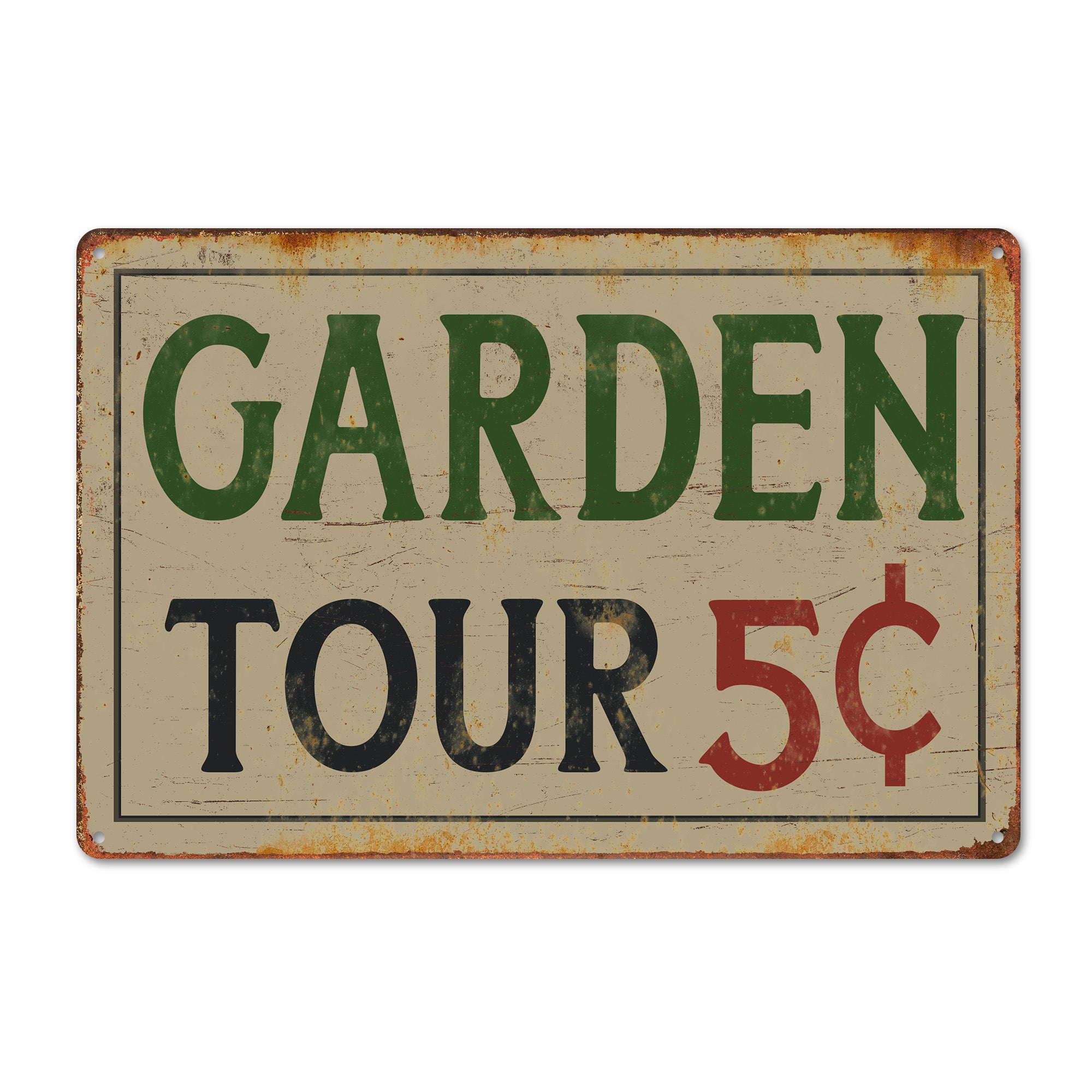 Personalized Vintage-Style Metal Sign for Garden Enthusiasts – Customizable Outdoor Decor and Memorable Gift Idea - Image 1