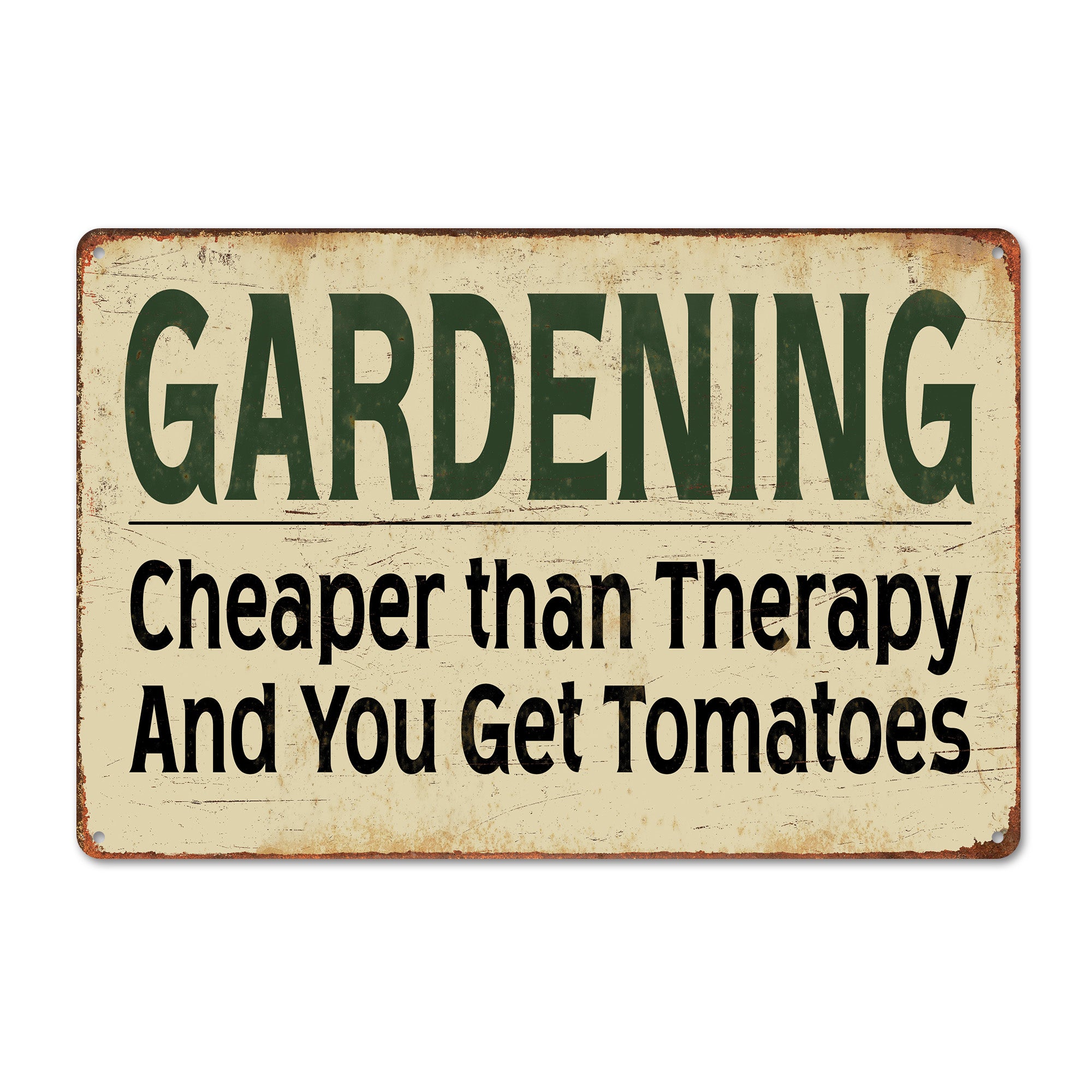 Personalized Vintage-Style Gardening Metal Sign - Rustic Decor for Garden Enthusiasts - Perfect Gift for Moms and Green Thumbs - Image 1