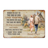 Personalized Sentimental Metal Sign – "End of Our Lives Together" Quote – Perfect for Anniversaries, Home Decor, and More - Image 1