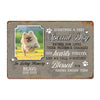 Personalized Pet Memorial Metal Sign - Custom Dog Tribute Plaque with Photo, Perfect Bereavement Gift for Pet Lovers - Image 1