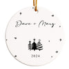 Elegant Custom Ceramic Ornament with Hand-Drawn Holiday Design – Perfect Personalized Gift for Loved Ones in 2024 - Image 1