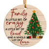 Personalized Family Christmas Ornament – Handmade Ceramic Keepsake with Tree Design, Perfect Gift for Loved Ones - Image 1