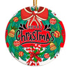 Personalized Merry Christmas Ceramic Ornament – Handcrafted Holiday Keepsake with Festive Designs and Customization Options - Image 1