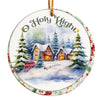 Personalized "O Holy Night" Ceramic Christmas Ornament – Handcrafted Holiday Decor for a Heartwarming Gift - Image 1