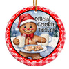 Personalized "Official Cookie Tester" Ceramic Ornament - Handcrafted Holiday Decor for Ultimate Festive Fun - Image 1