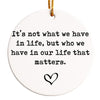 Personalized Ceramic Ornament with Heartfelt Quote - Perfect for Cherished Relationships & Special Occasions - Image 1