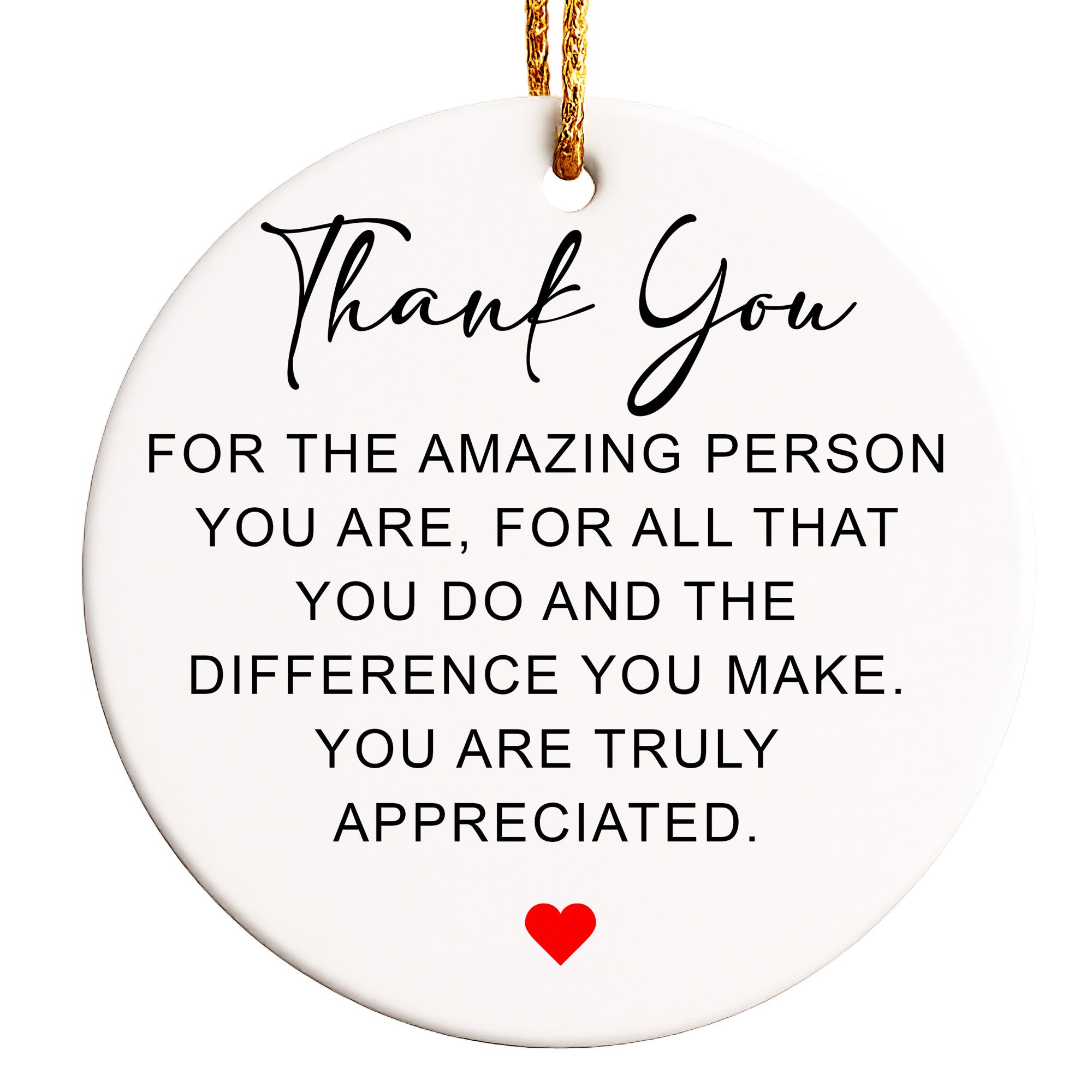 Personalized Ceramic Ornament – Heartfelt Appreciation Gift for Loved Ones | Elegant Design & Quality Craftsmanship - Image 1