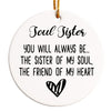 Personalized "Soul Sister" Ceramic Ornament - Heartfelt Friendship Gift for Special Occasions - Image 1