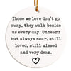 Personalized Memorial Ceramic Ornament with Heartfelt Quote - Cherish Loved Ones Forever - Image 1