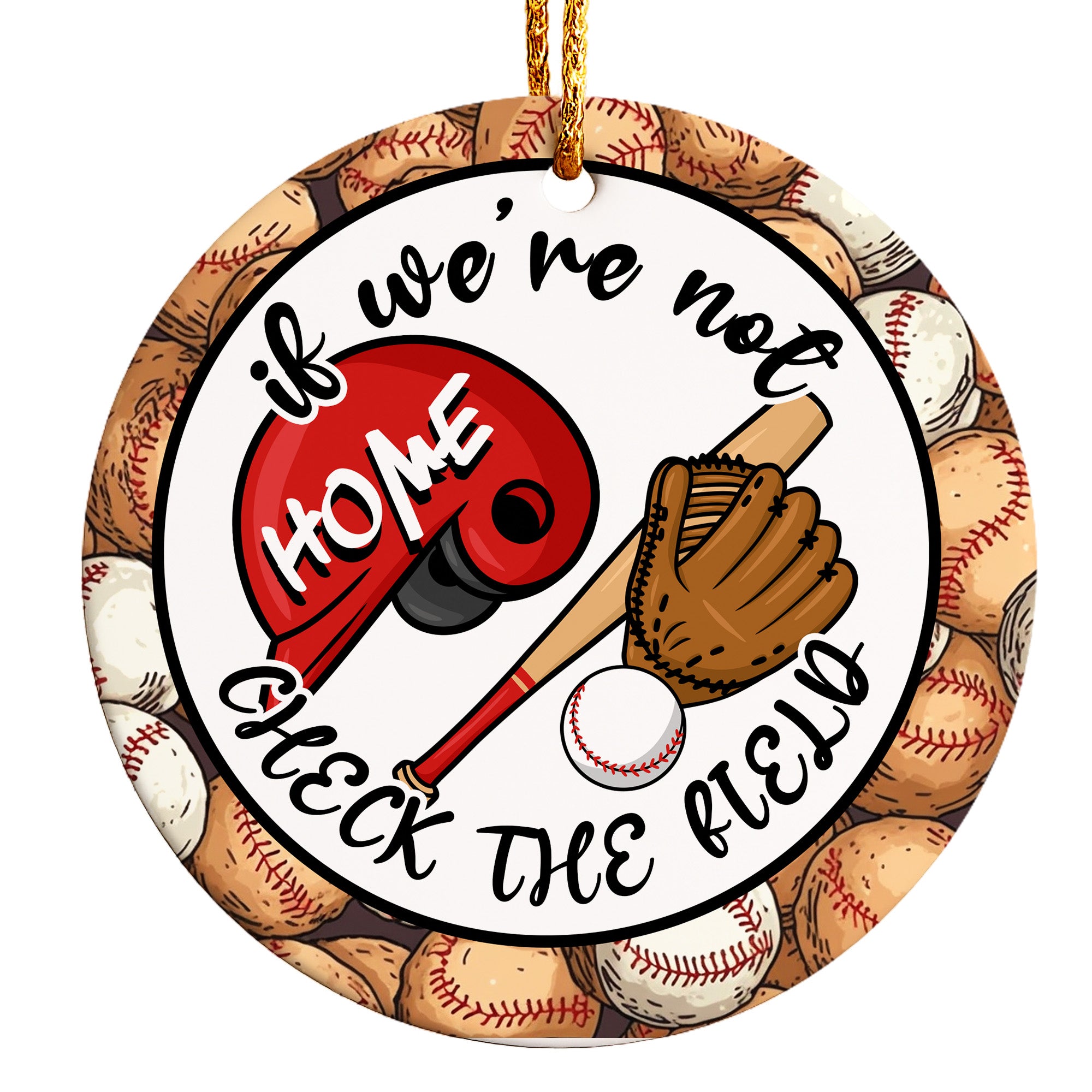 Personalized Ceramic Baseball Ornament – Perfect Gift for Sports Enthusiasts & Handmade Home Decor - Image 1