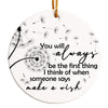 Personalized "Make a Wish" Dandelion Ceramic Ornament – Handmade Keepsake for Gift-Giving and Sentiment - Image 1