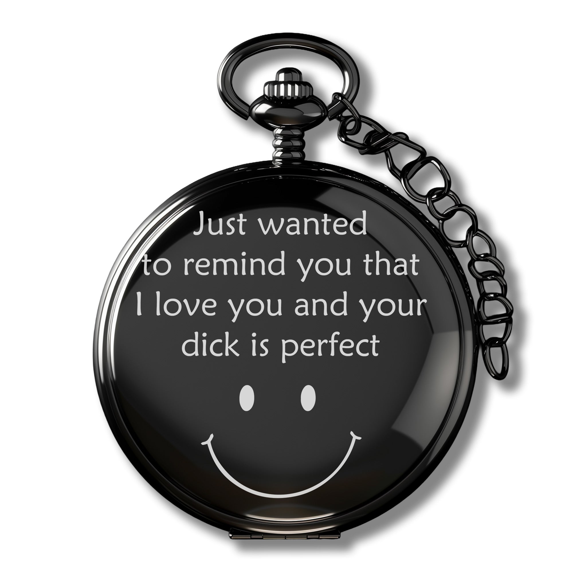 Elegant Personalized Pocket Watch with Heartfelt Message – Unique Gift for Him or Her - Image 1